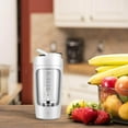 thumbnail image 3 of 650ml Electric Protein Shaker Bottle Mixer Cups USB Blender Shaker Bottles Rechargeable for Fitness White, 3 of 9