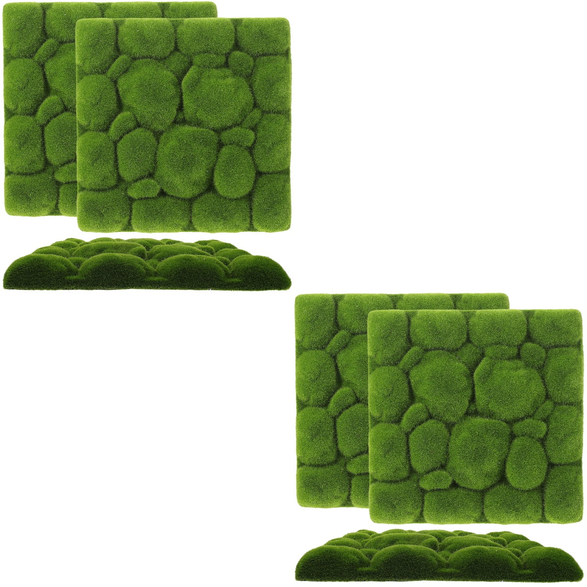 unbranded 6 pcs  Artificial Greenery Backdrop Plant Decor Hanging Wall Decoration Fake Moss Board