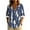 Dark Gray, variant on Women's Casual Long Sleeve Tops Button V Neck Fashion Graphic Printed Loose Fit Lapel Collar Pullover Top (M, Khaki E)