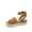 Tan, variant on Sensational-01 Women's Espadrilles Trim Flatform Wedge Buckle Ankle Strap Open Toe Sandals