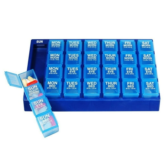 Ezy Dose One-Day-At-A Time Pill Planner & Vitamin Organizer,  Large, 1Ct