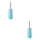 thumbnail image 3 of Wosthever Portaescobillas de baño con poder de limpieza en profundidad, acero inoxidable, ajuste rápido, larga vida útil, 2 piezas, azul, Azul 10. Khaxahkm 2Conjunto, 3 of 6
