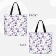 thumbnail image 6 of Rocae Orchids Flowers for Features A Uniquely Designed,Large-capacity,Reusable Shoulder Zip Tote Shopping Bag for Vacations and Shopping, 6 of 6