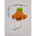 thumbnail image 3 of 1pc Handmade Knitted Hat For Small Pets Such As Hamsters, Rabbits, Parrots With Animal Decorations, 3 of 4