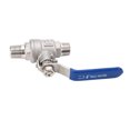 Full Port Ball Valve 3/8in Stainless Steel Good Sealing DN10 Male Ball
