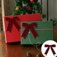 thumbnail image 5 of putnchl Christmas Red And Green Velvet Ribbon Bow Handmade Tailcoat Cutting Christmas Tree Gift Box Decoration Bow, 5 of 5