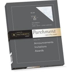 Papel especial para pergamino Southworth Blue, 24 libras, 21 x 29,7 cm