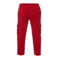 thumbnail image 4 of Mens Loose Cargo Pants Cual Drawstring Eltic Waist Wide Leg Athletic Sweatpants Outdoor Trousers, 4 of 5