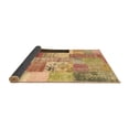 thumbnail image 2 of Ahgly Company Indoor Round Patchwork Brown Transitional Area Rugs, 3' Round, 2 of 4