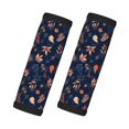 thumbnail image 1 of 2 fundas para asas de maleta - Hojas de otoño con etiquetas azules para maletas, identificadores, fundas para asas de equipaje, accesorios esenciales de viaje para equipaje de avión., 1 of 6