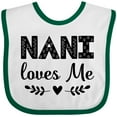 thumbnail image 3 of Inktastic Nani Loves Me Baby Clothes Girls Baby Bib, 3 of 4