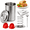 As Shown2, variant on Ham Maker Stainless Steel Lunch Meat Maker with Silicone Grips ,Hand Press for Food Deli Meat Maker Homemade Meat Press with Thermometer