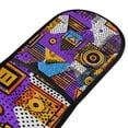 thumbnail image 4 of Yayeee Double Oven Mitt Kitchen Heat Resistant Baking 35" x7" Quilted Glove, Purple Simple Triangles, 4 of 6