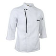 thumbnail image 5 of Men Women Five Star Chef Apparel Fashion Long Sleeve Executive Chefs Jacket - White, L, 5 of 6