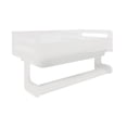 thumbnail image 1 of Escurridor de fregadero de pared, organizador de cocina, estante de almacenamiento de pared para baño y cocina blanco, 1 of 9