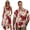 Black Pineapple, variant on Octopus Couple Outfits Matching Sets Mens Button Down Shirt Hawaiian Shirts and Women's Round Neck Dress Irregular Hem Travel Outfits with Pocket