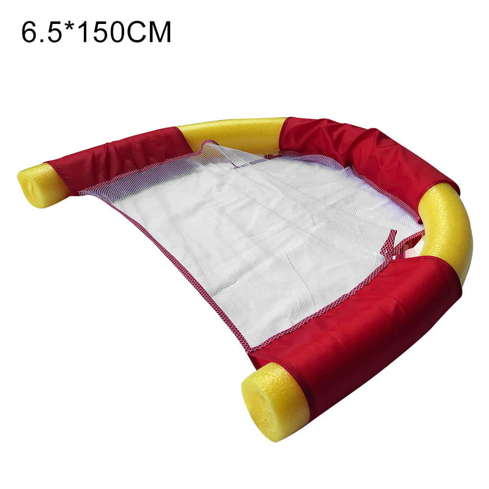 Floating Pool Noodle Sling Mesh Chair Net Swimming Seat for Water Relaxation 