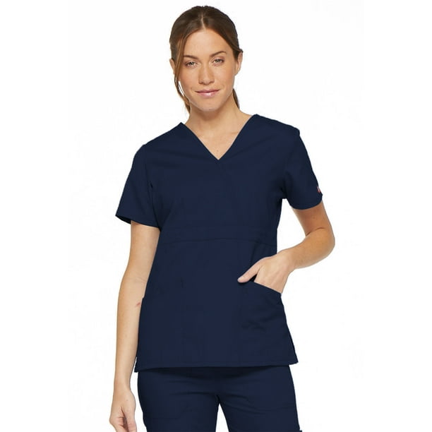 Dickies Dickies EDS Signature Scrubs Top for Women Mock Wrap 86806