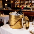 thumbnail image 4 of 3L Gold Ice Bucket with Lid, Double Wall Insulated Stainless Steel Champagne Bucket for Bar, Party, Cocktail, Camping, 4 of 7