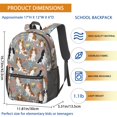 thumbnail image 3 of Cavalier King Charles Spaniel and Floral 17" School Backpacks for Teens,Waterproof Oxford Fabric,S-Shape Padded Straps for School,Travel,Hiking,Camping, 3 of 6