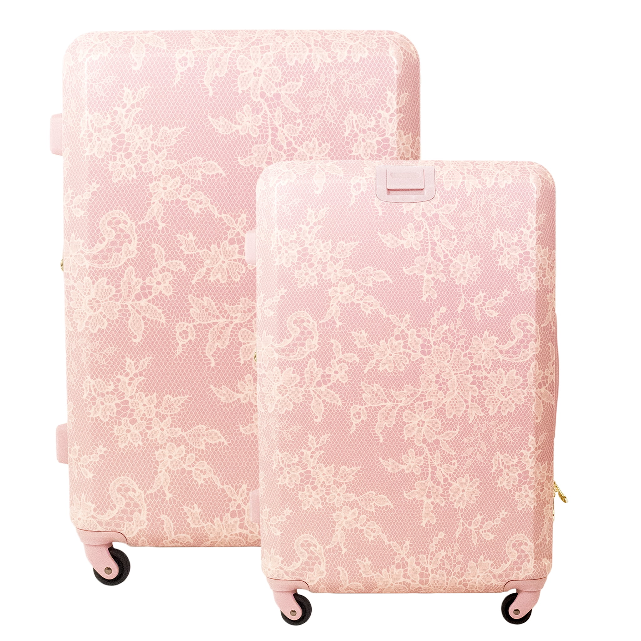 blush luggage set