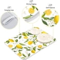thumbnail image 4 of Lemon Leaf Dish Drying Mat for Kitchen Counter Absorbent Dish Drainer Mats Drying Pads 16"x18", 4 of 7