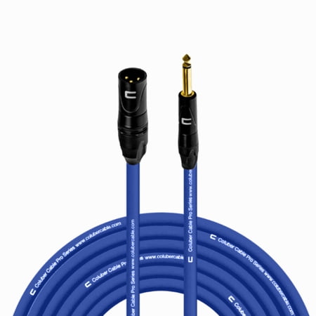Coluber Cable - Unbalanced XLR Cable Male-1/4" TS Audio and Microphone Cable 35ft