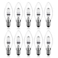 thumbnail image 1 of 42W E14 C35 Dimmable halogen bulb AC 220-240V Warm White 2700K e14 transparent halogen candle bulb (10pcs), 1 of 5