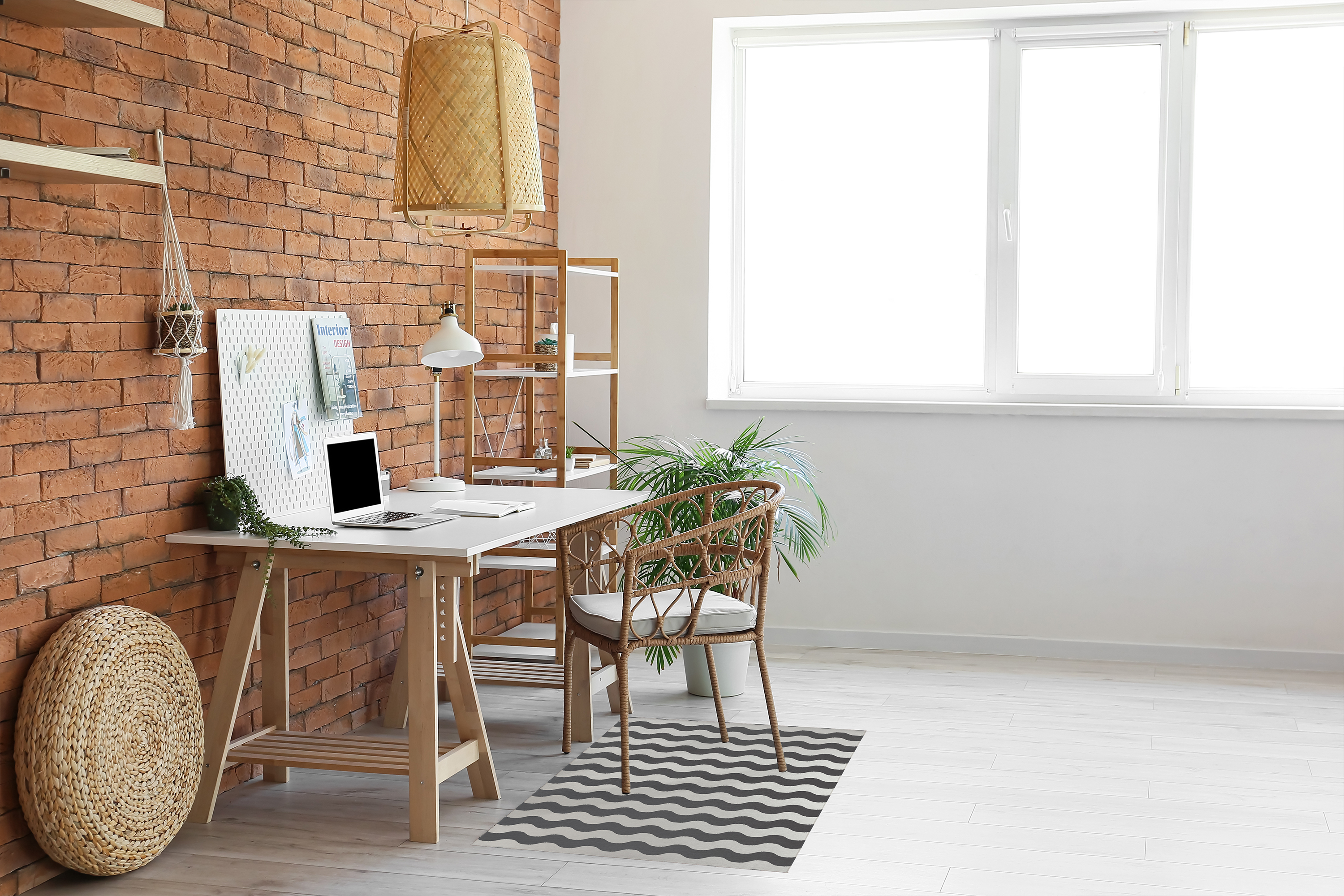 UNDULATING WAVY STRIPES CHARCOAL Office Mat By Becky Bailey - Walmart.com