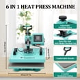 thumbnail image 2 of EastVita Multifunctional Heat Press Machine 6 in 1 Dual Display US Plug 15x15 Inch, 2 of 6