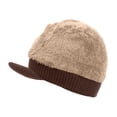 thumbnail image 4 of iHPH7 Womens Hats with Brim Knit Hat Y2k Beanie Wool Hats for Men Watch Cap Winter Beanie Skull Beanie Coffee One Size, 4 of 4