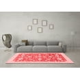 thumbnail image 3 of Ahgly Company Indoor Round Oriental Red Traditional Area Rugs, 4' Round, 3 of 4