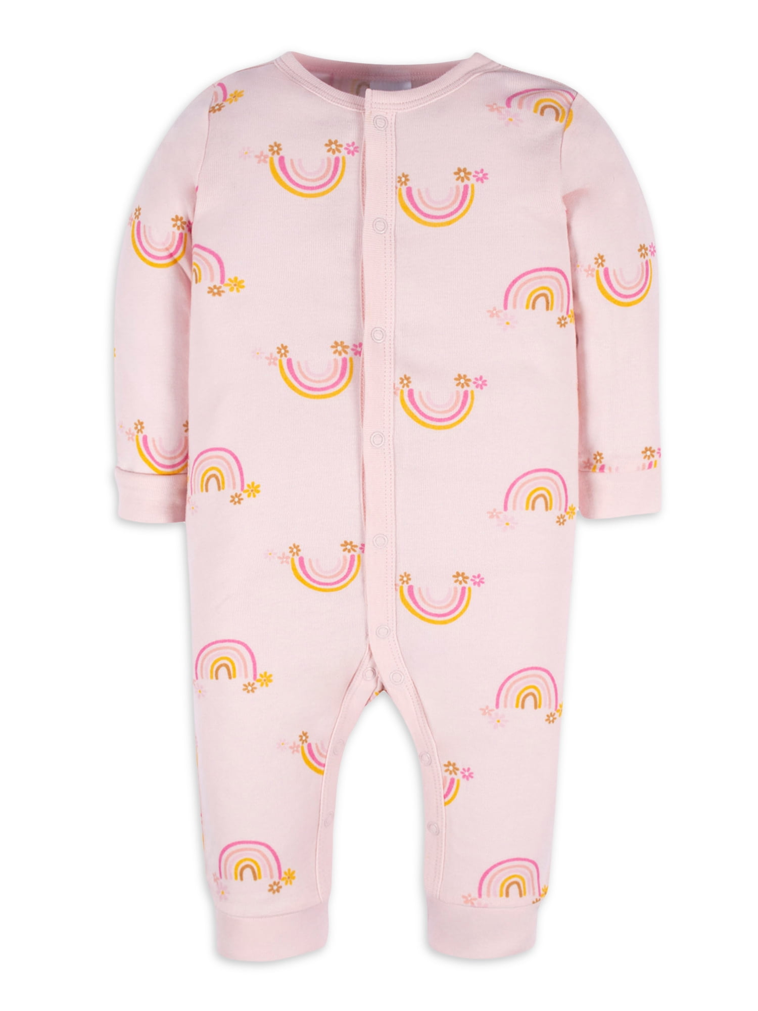 Gerber Baby Girl Coverall, Sizes Newborn12M