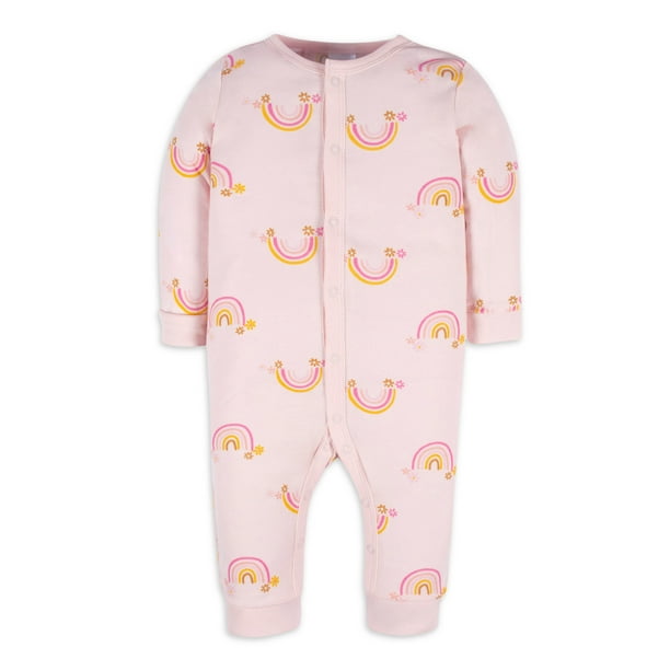 Gerber Baby Girl Coverall, Sizes Newborn12M