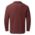 thumbnail image 6 of Uooqdmx Sweatshirts for Men Quarter Zip Pullover Men Casual Loose Hoodless Oversize Zipper Solid Stand Collar Pullover Sweater Top Men's Fashion Hoodies & Sweatshirts Red 2xl, 6 of 6