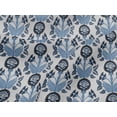thumbnail image 5 of oneOone Viscose Jersey Dusty Blue Fabric Leaves & Clover Sewing Material Print Fabric By The Yard 60 Inch Wide, 5 of 7