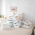 thumbnail image 6 of Homewish Kawaii Orange Squirrel 7-Piece Twin Bedding Sets for Child Boys Girls,Chic Floral Flower Bedding Comforter Set,Cartoon Animal Breathable Sheet Sets,Super Cozy Room Decor,Reversible, 6 of 8