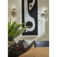 thumbnail image 3 of Atwell Collection Two-Light Brushed Nickel Mid-Century Modern Wall Sconce, 3 of 14