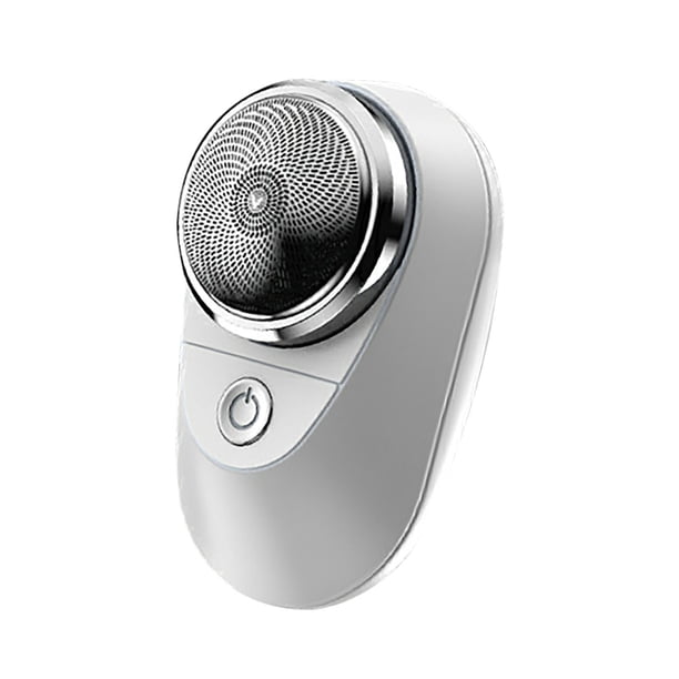 Afeitadora para hombres, mini afeitadora portátil de bolsillo, afeitadora portátil para uso en seco y húmedo, recargable por USB, carga fácil con un solo botón.