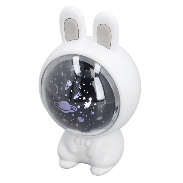 Proyector De Estrella De Conejo, Luz Nocturna, Múltiples Patrones, Luz Suave, Cabezal Ajustable, Para Dormitorio De Niños Con Cable De Datos