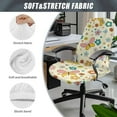 thumbnail image 5 of FKELYI Colorful Floral Butterfly Print Office Chair Cover Anti-Dust Swivel Chair Slipcover Washable Computer Chair Protector for Armchair Home Office Decoration, Small, 5 of 6
