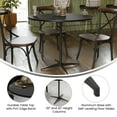 thumbnail image 2 of Flash Furniture 36'' Round Wood Cocktail Table with 30'' and 42'' Columns, Black, 2 of 2