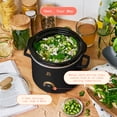 thumbnail image 3 of Beautiful 2 Qt Manual Slow Cooker, Black Sesame by Drew Barrymore, 3 of 13