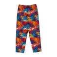 thumbnail image 4 of Xecao Colorful Hawaii Palms Women's Straight Lounge Pajama Pants: The Epitome of Relaxed Sleepwear, 4 of 9