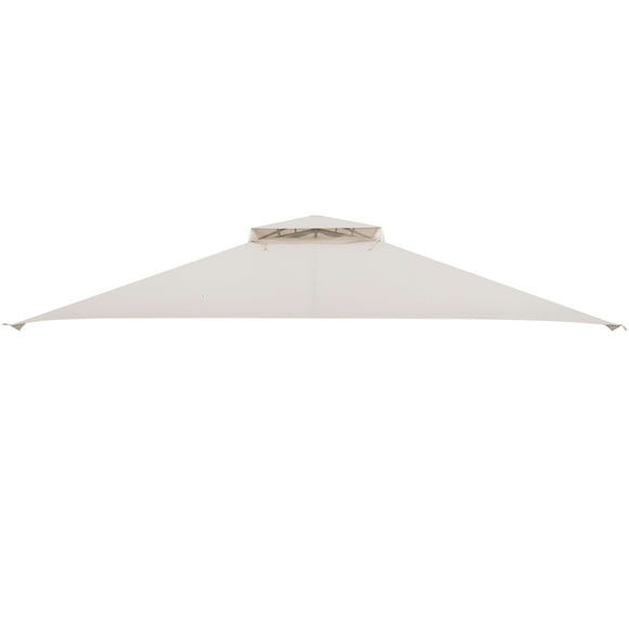 Toit de Rechange pour Pavillon de Patio 10 Pieds x 12 Pieds, Auvent à 2 Niveaux, CPAI-84, Extérieur, Beige