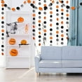 thumbnail image 3 of Cheerland Glitter Black Orange White Polka Dot Paper Hanging Banner, 52 ft, 3 of 6
