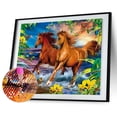 thumbnail image 1 of Cuadros Decorativos Pintura de diamante 5D DIY caballo taladro redondo cuadro de diamantes de imitación (B3330) Tmvgtek embutido en tela, 1 of 6