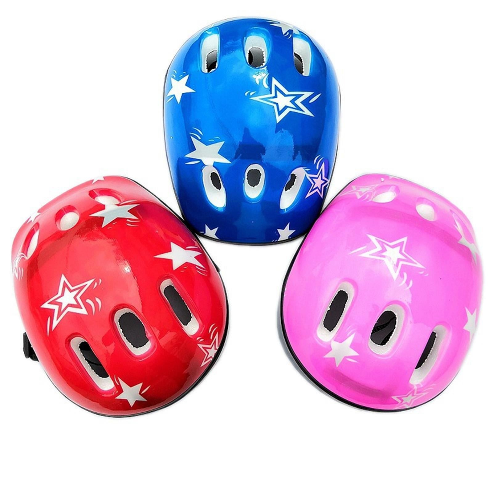 Kieccall 7Pcs Protective Gear Set - Shock-Absorbing Helmet, Knee/Elbow Pads & Wrist Guards with Adjustable Straps for Cycling, Skateboarding & Bike Riding - Blue