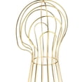thumbnail image 4 of TISHITA 20'' Freestanding Metal Mannequin Head Stand Hat Cap Display Rack Holder Golden, 4 of 8