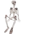 thumbnail image 1 of 90Cm Posable Halloween Full Skeleton Realistic Human Bones With Movable Joints For Halloween Party Decoration, 1 of 5